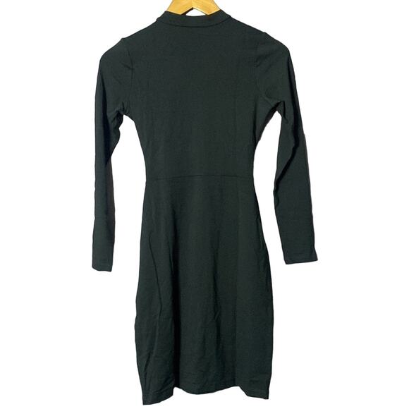 SUSANA MONACO x REVOLVE Caviar Green   Mock neck Mini Dress Grunge Whimsigoth XS - Picture 2 of 10